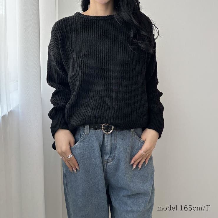 ゆったりカラーニット ニット セーター | maison de LATIR | 詳細画像1 