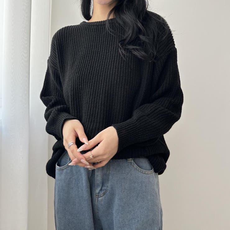 ゆったりカラーニット ニット セーター | maison de LATIR | 詳細画像2 