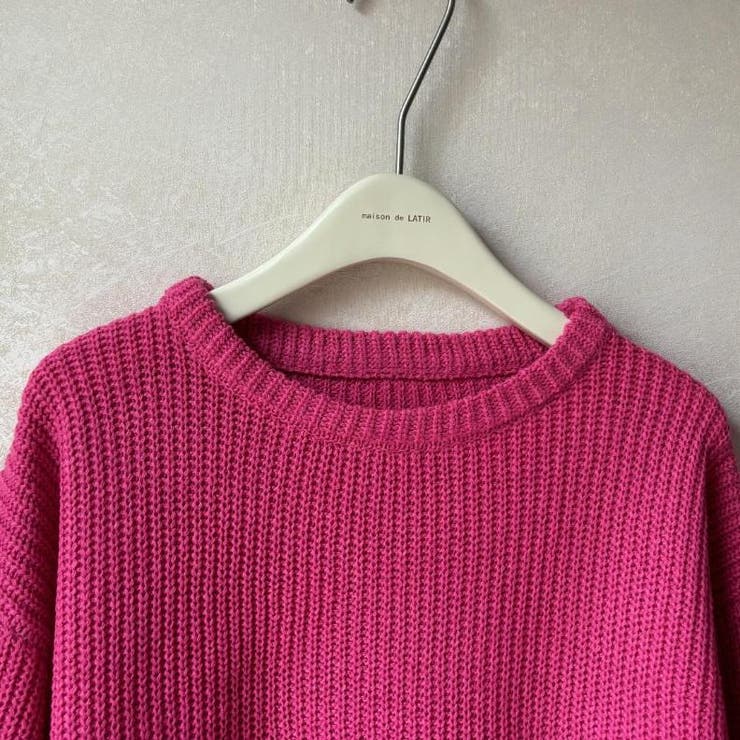 ゆったりカラーニット ニット セーター | maison de LATIR | 詳細画像11 