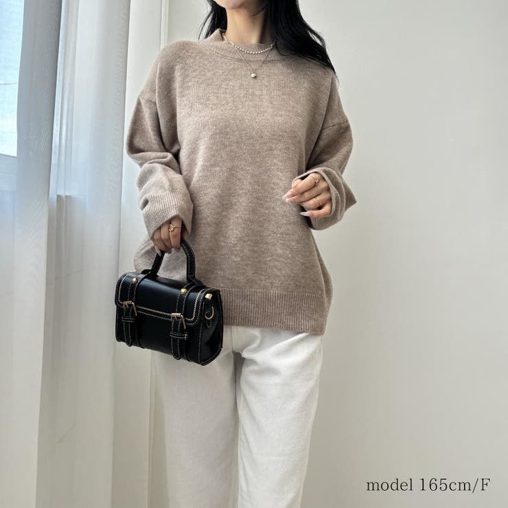 厚手のゆるふわニット ニット セーター[品番：MSDL0003196