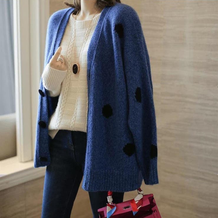 すっきりとした印象で1枚でもインナーとしても活躍するクルーネックニット トップス… | maison de LATIR | 詳細画像6 