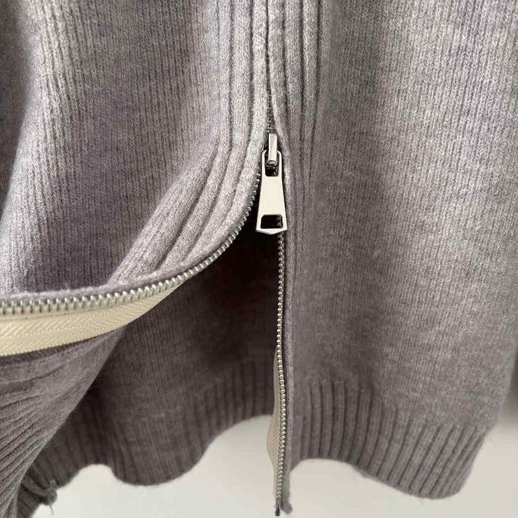 ベーシックなデザインで幅広いスタイリングにフィットするフード付きニットカーディガ… | maison de LATIR | 詳細画像12 