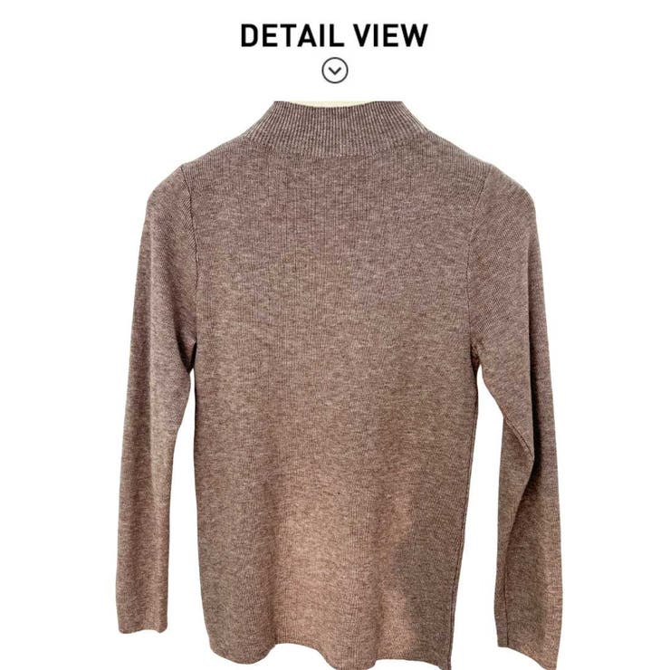 触れるたびに心地いいモックネックニット 良質 ベーシック | maison de LATIR | 詳細画像12 