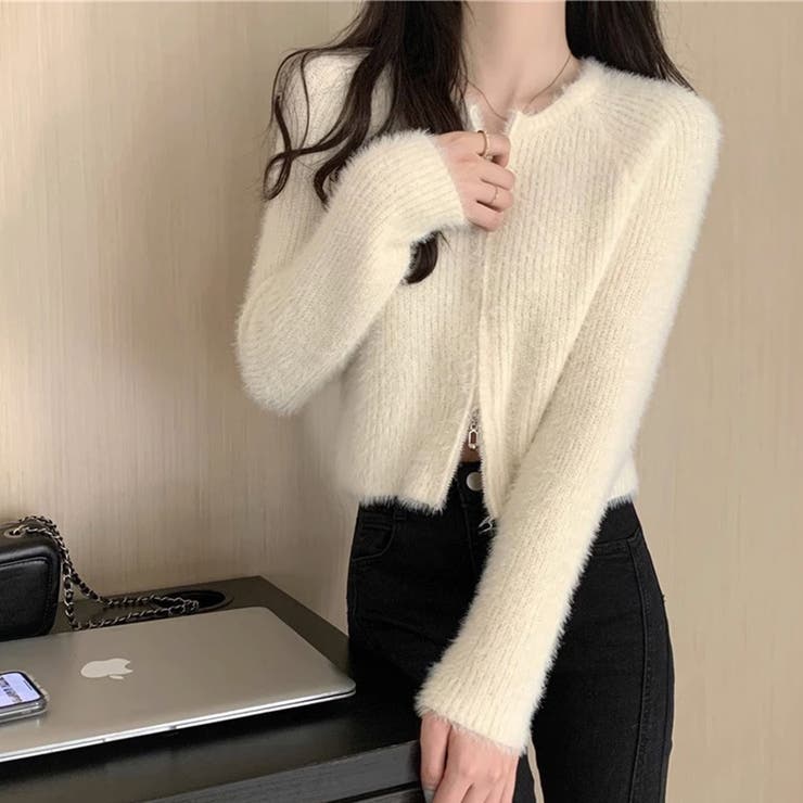 シャギー ジップ 上下ジップ | maison de LATIR | 詳細画像7 