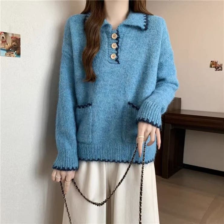 ふんわり心地よい大人カジュアルニット オフィス オフィスカジュアル | maison de LATIR | 詳細画像5 