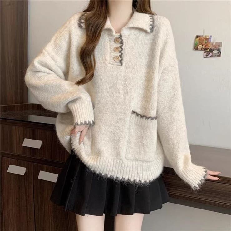 ふんわり心地よい大人カジュアルニット オフィス オフィスカジュアル | maison de LATIR | 詳細画像9 