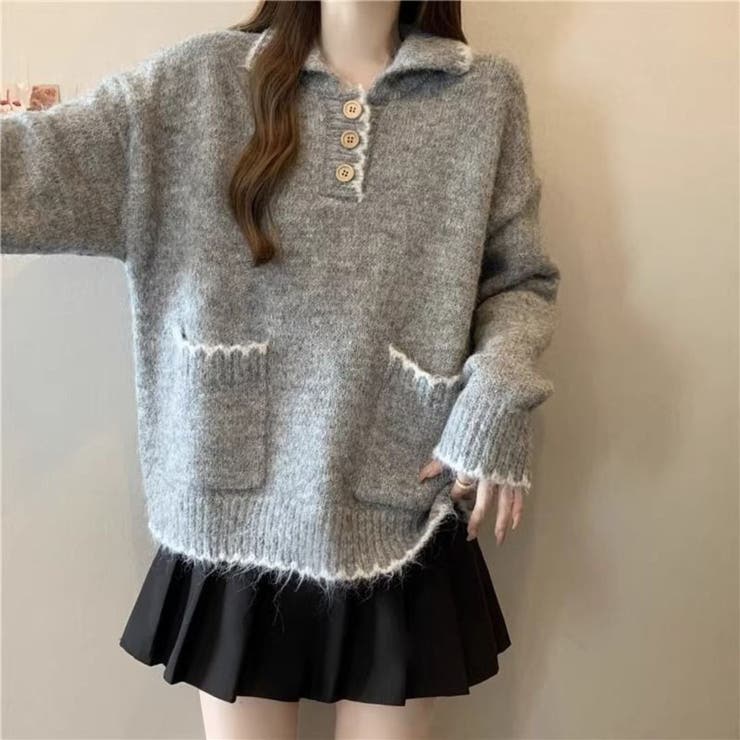 ふんわり心地よい大人カジュアルニット オフィス オフィスカジュアル | maison de LATIR | 詳細画像17 