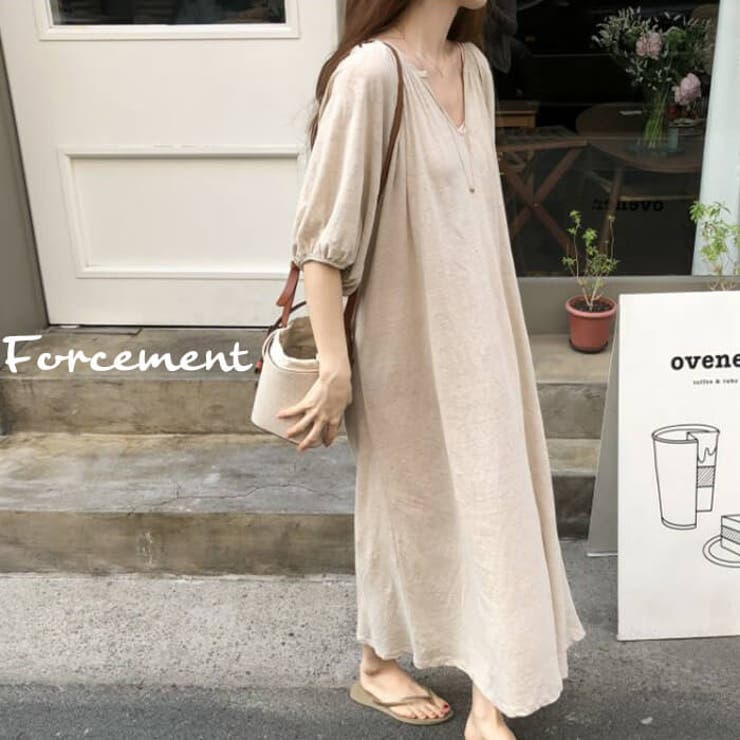 ナチュラルな雰囲気で女性らしい大人ワンピ カジュアル シンプル 品番 Msdl Forcement フォースメント のレディース ファッション通販 Shoplist ショップリスト