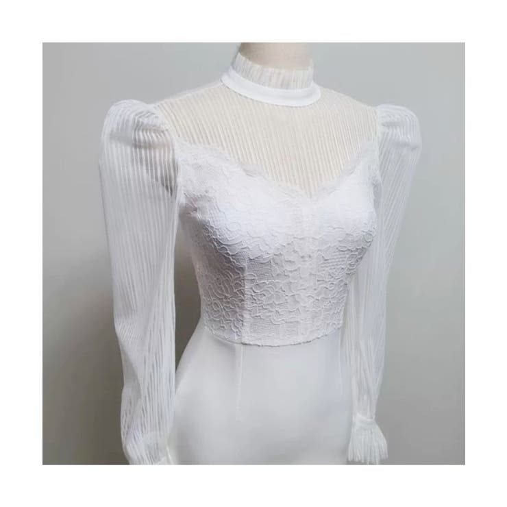 一枚で上品に決まるレースデザインタイトワンピース 透け感 パーティドレス | maison de LATIR | 詳細画像15 