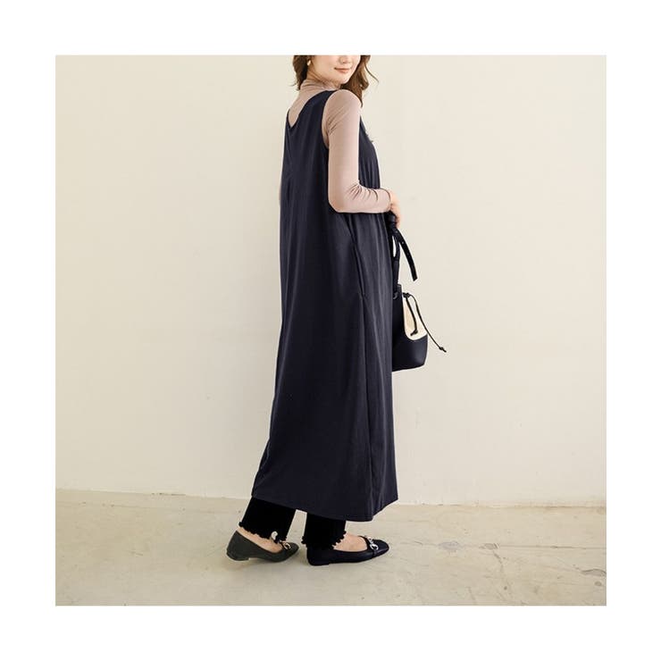 ワンタックロングワンピース ロング丈 ドレープ | maison de LATIR | 詳細画像3 