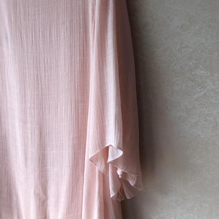 程よいリラックス感のあるレイヤード風シフォンワンピース コットン リネン | maison de LATIR | 詳細画像8 