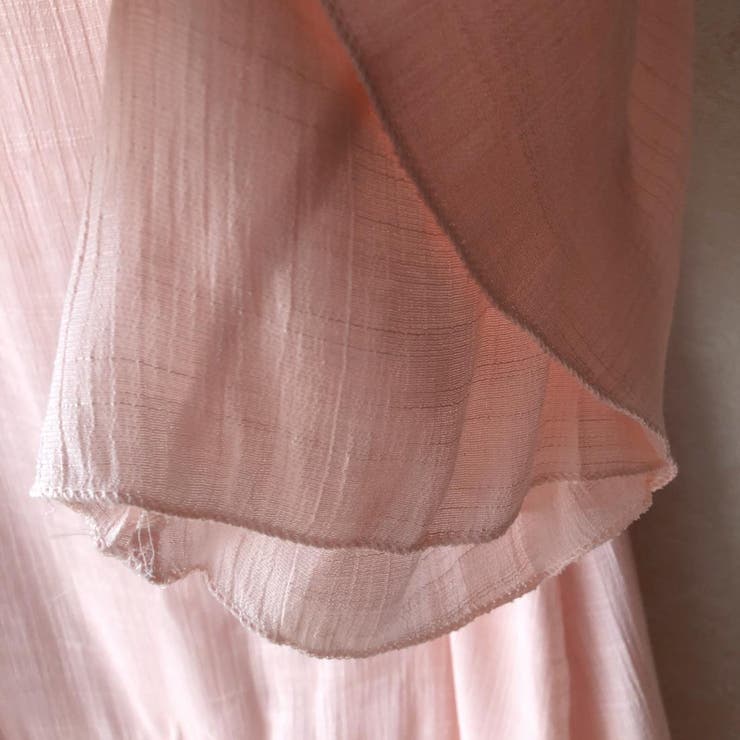 程よいリラックス感のあるレイヤード風シフォンワンピース コットン リネン | maison de LATIR | 詳細画像10 