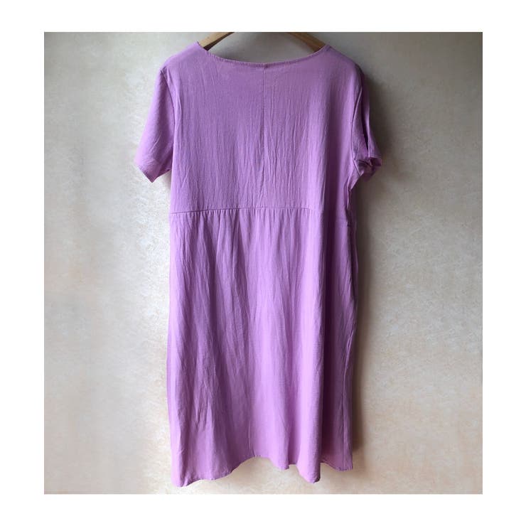 ポケット付きミモレ丈麻素材サマーワンピース。1枚で華やかに仕上がるミモレ丈リネン… | maison de LATIR | 詳細画像46 