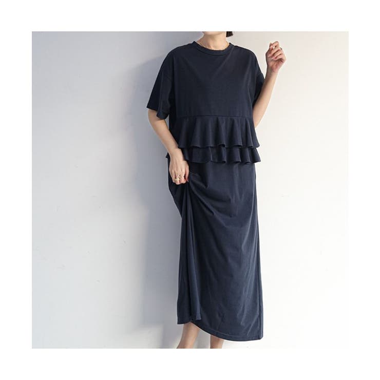 1枚で華やかなコーデが完成する2WAYフリルワンピース 女性らしい フェミニン | maison de LATIR | 詳細画像6 
