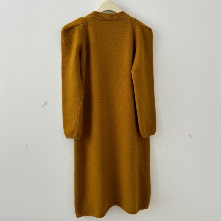 ストレスフリーな着心地のパフスリーブニットワンピース ロングワンピース | maison de LATIR | 詳細画像6 