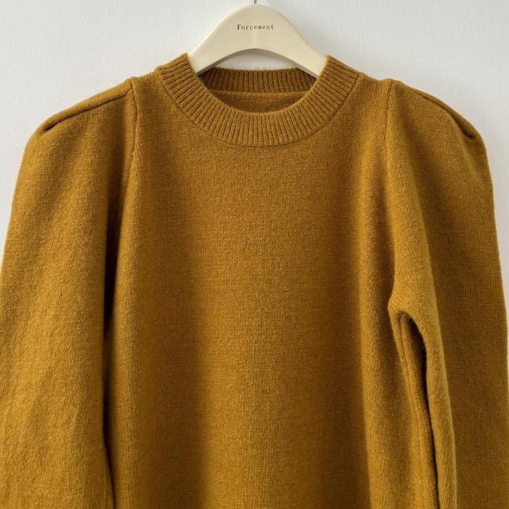 ストレスフリーな着心地のパフスリーブニットワンピース ロングワンピース | maison de LATIR | 詳細画像7 