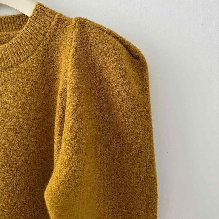 ストレスフリーな着心地のパフスリーブニットワンピース ロングワンピース | maison de LATIR | 詳細画像8 