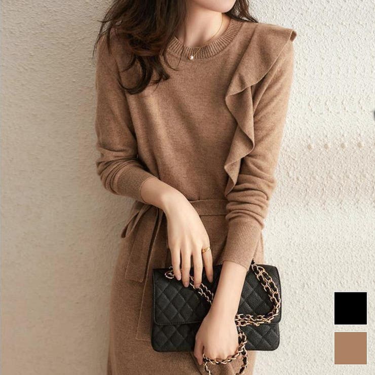 主役級の大人フェミニンニットワンピ ニットワンピース ロングワンピース | maison de LATIR | 詳細画像1 