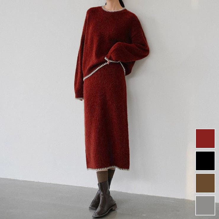 セットアップ ニット ニットスカート | maison de LATIR | 詳細画像1 