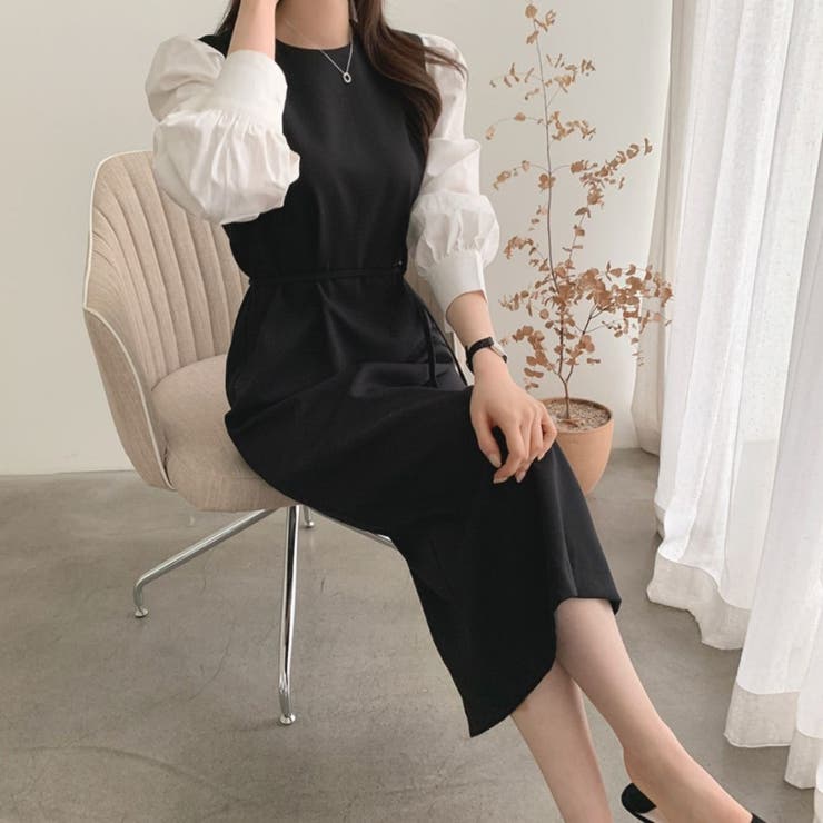 甘すぎず上品な大人フェミニンワンピース ロング丈 おしゃれ | maison de LATIR | 詳細画像2 