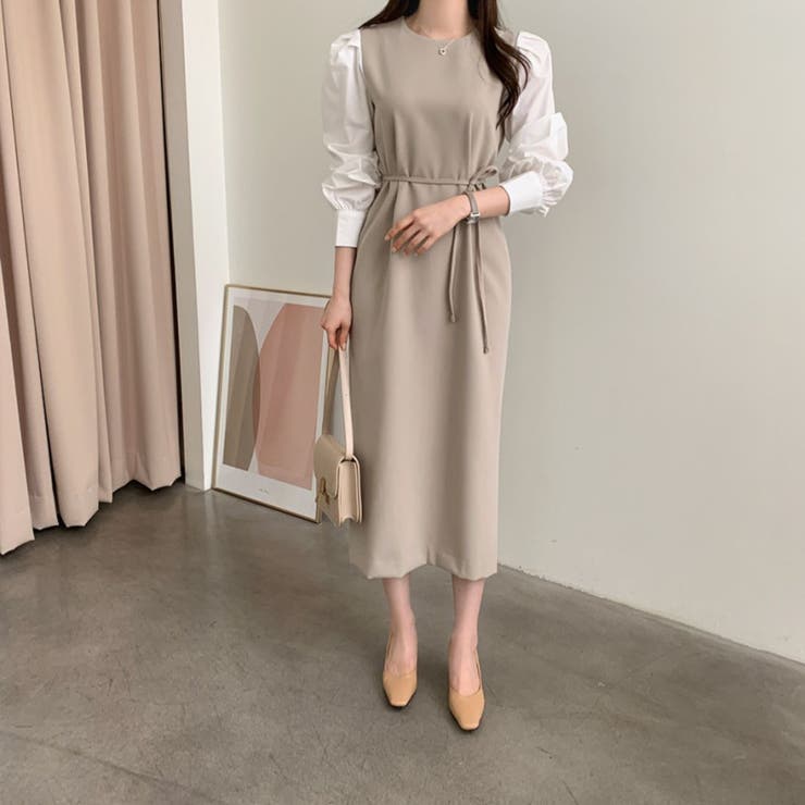 甘すぎず上品な大人フェミニンワンピース ロング丈 おしゃれ | maison de LATIR | 詳細画像11 