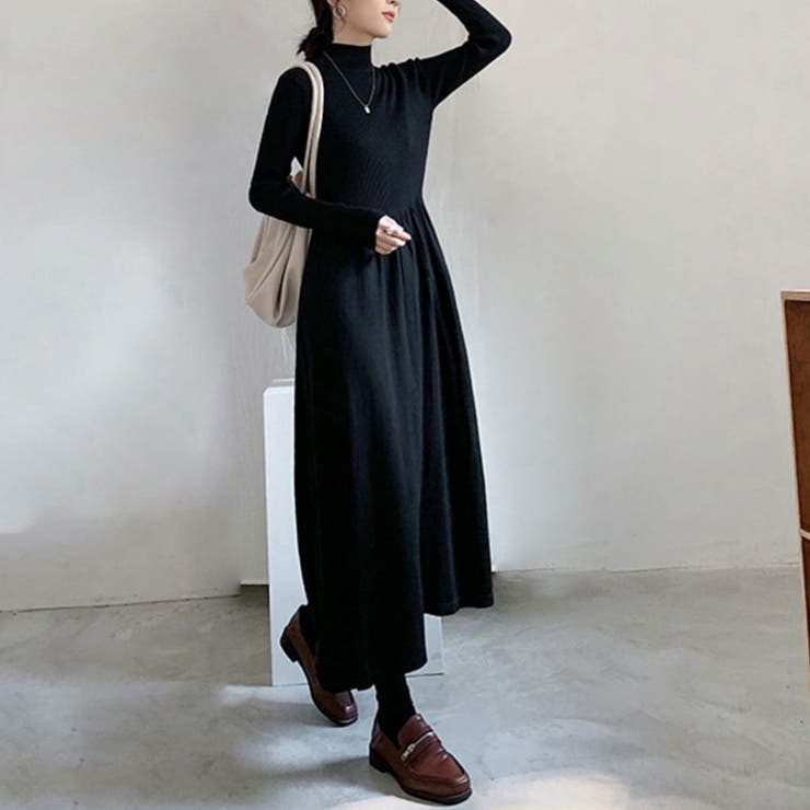 上品さとトレンドを兼ね備えたニットワンピース オフィス オフィスカジュアル | maison de LATIR | 詳細画像2 