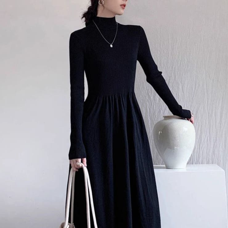 上品さとトレンドを兼ね備えたニットワンピース オフィス オフィスカジュアル | maison de LATIR | 詳細画像3 