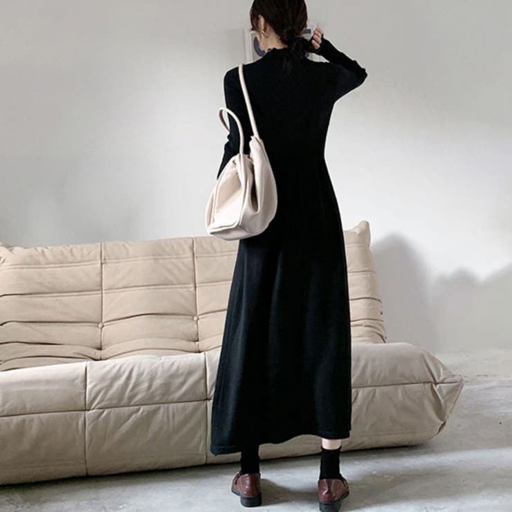 上品さとトレンドを兼ね備えたニットワンピース オフィス オフィスカジュアル | maison de LATIR | 詳細画像4 