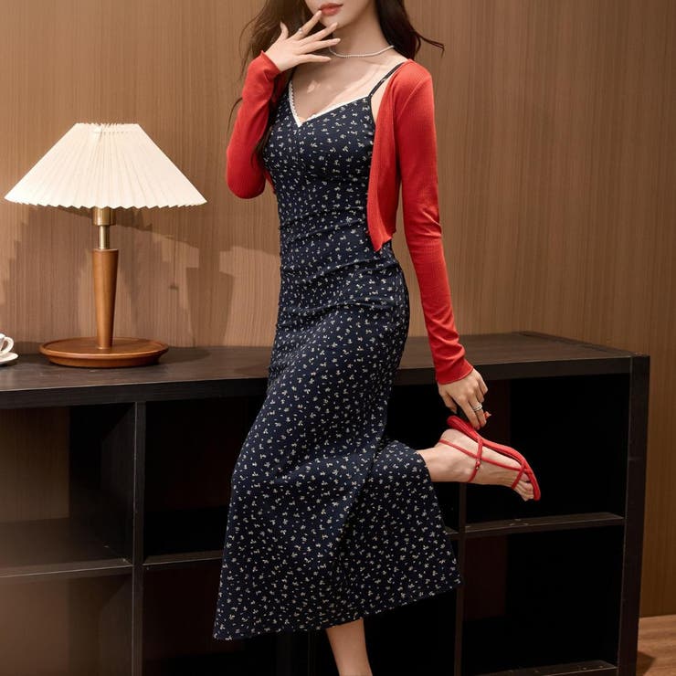 女性らしさを引き立てる。楽なのに綺麗見え、大人フェミニンIラインワンピ 夏服 レ… | maison de LATIR | 詳細画像6 