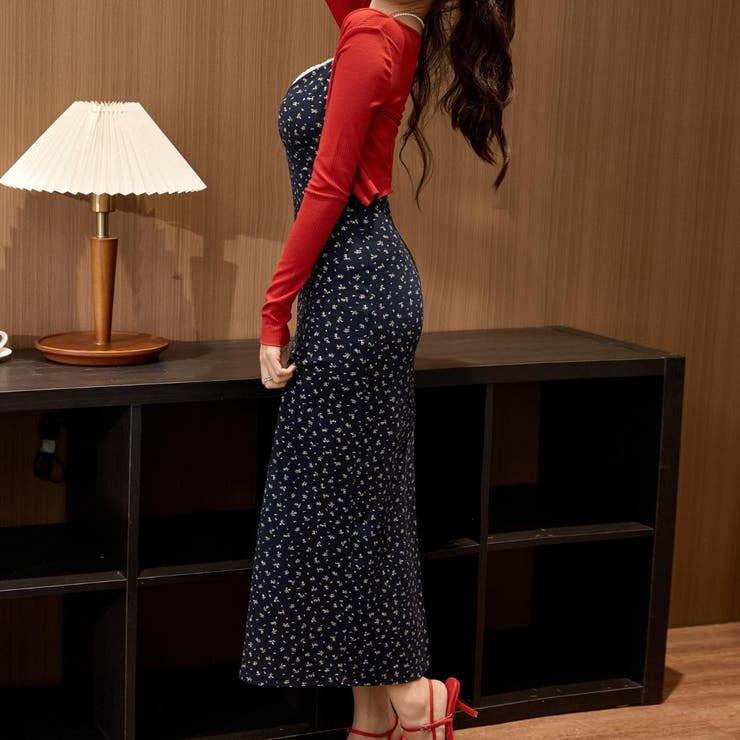 女性らしさを引き立てる。楽なのに綺麗見え、大人フェミニンIラインワンピ 夏服 レ… | maison de LATIR | 詳細画像7 