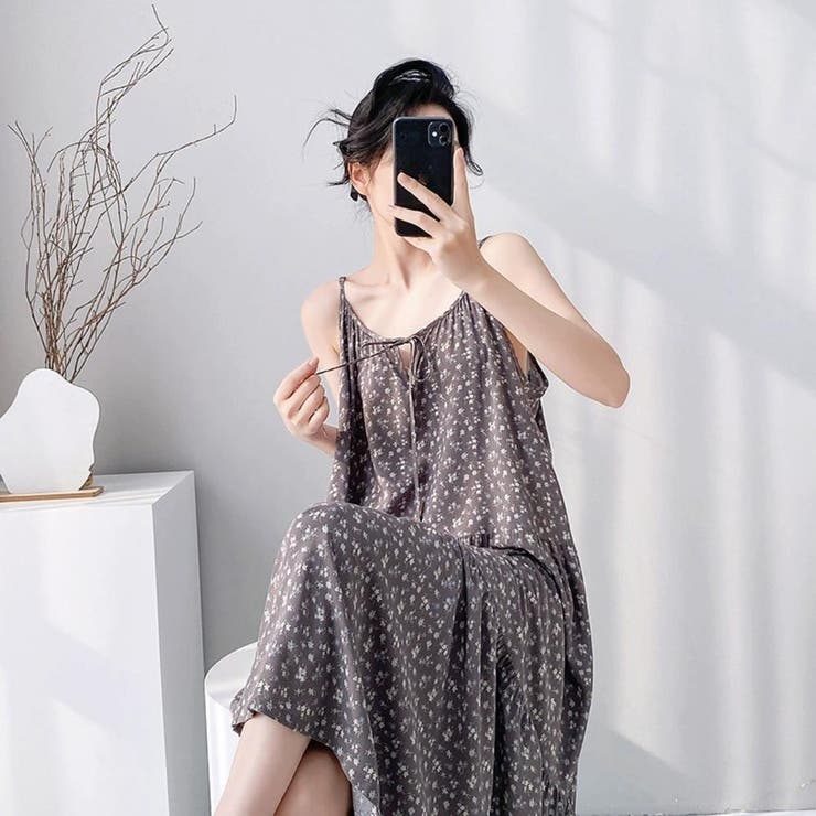 涼感たっぷり。抜け感叶うティアードキャミワンピ レディース ロングワンピース | maison de LATIR | 詳細画像4 