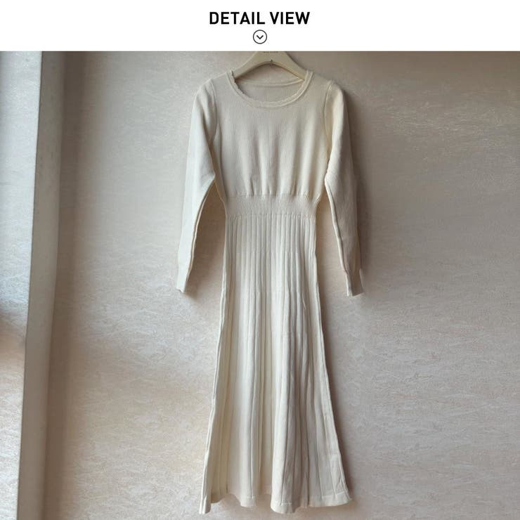 程よいフィット感で心地よいニットロングワンピース ロングワンピース | maison de LATIR | 詳細画像11 