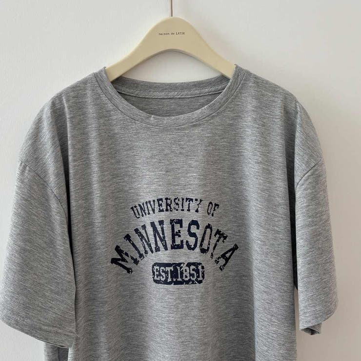 大人カジュアルで春から着こなせるロゴワンピース 膝丈 プリントTシャツ | maison de LATIR | 詳細画像15 