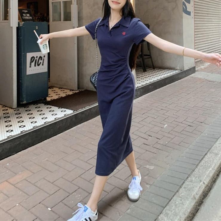 デイリーにちょうどいい軽やかワンピース ポロシャツ ワンピース | maison de LATIR | 詳細画像2 