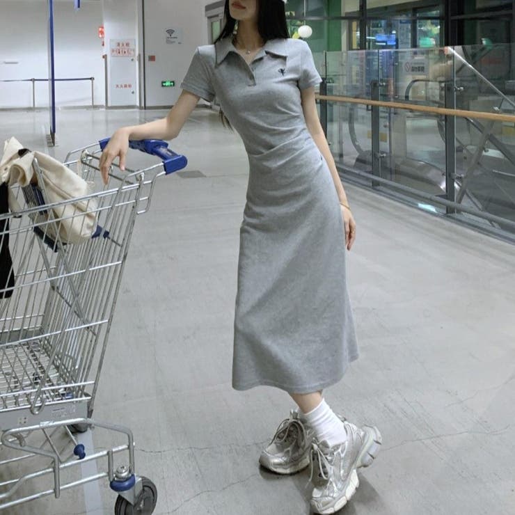 デイリーにちょうどいい軽やかワンピース ポロシャツ ワンピース | maison de LATIR | 詳細画像6 