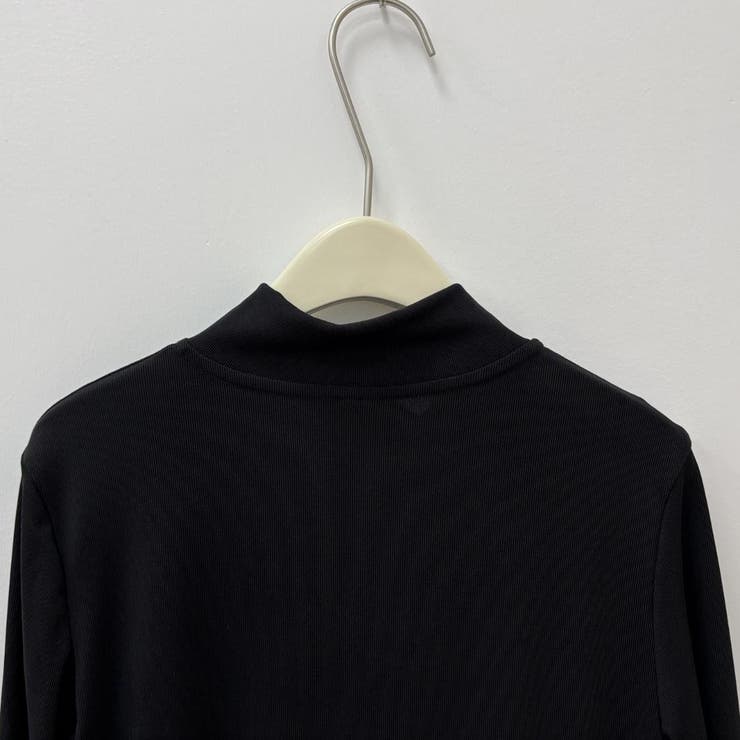 ハーフジップで首元アレンジ可能な長袖ワンピース クルーネック Vネック | maison de LATIR | 詳細画像13 