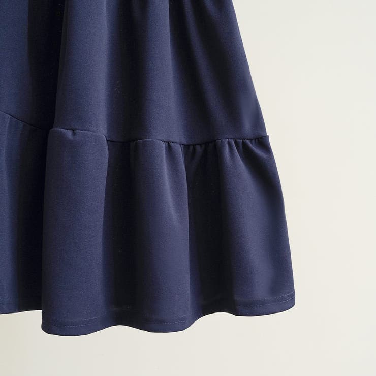 一枚で完成、今っぽレイヤードバイカラーワンピース 配色ティアード レイヤード | maison de LATIR | 詳細画像5 