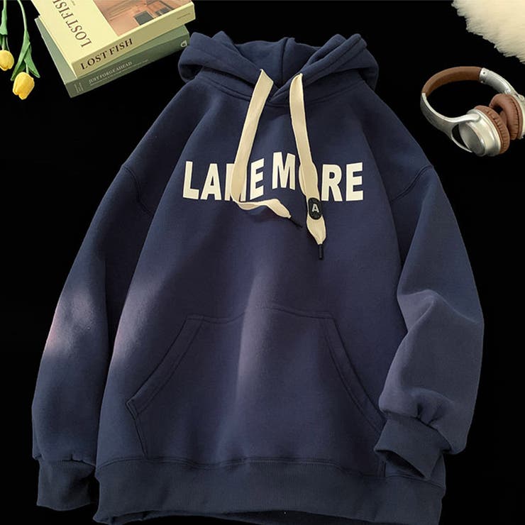 スタイリングをおしゃれに仕上げてくれる裏起毛オーバーサイズパーカー フーディー … | maison de LATIR | 詳細画像7 