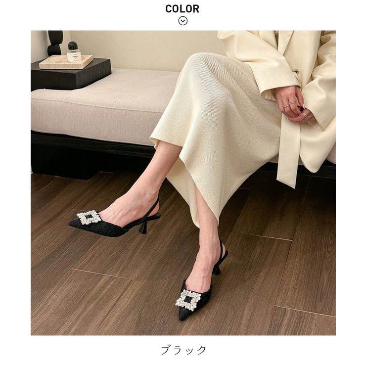 ✨未使用級✨ ピッピシック ツイード バックル パンプス
