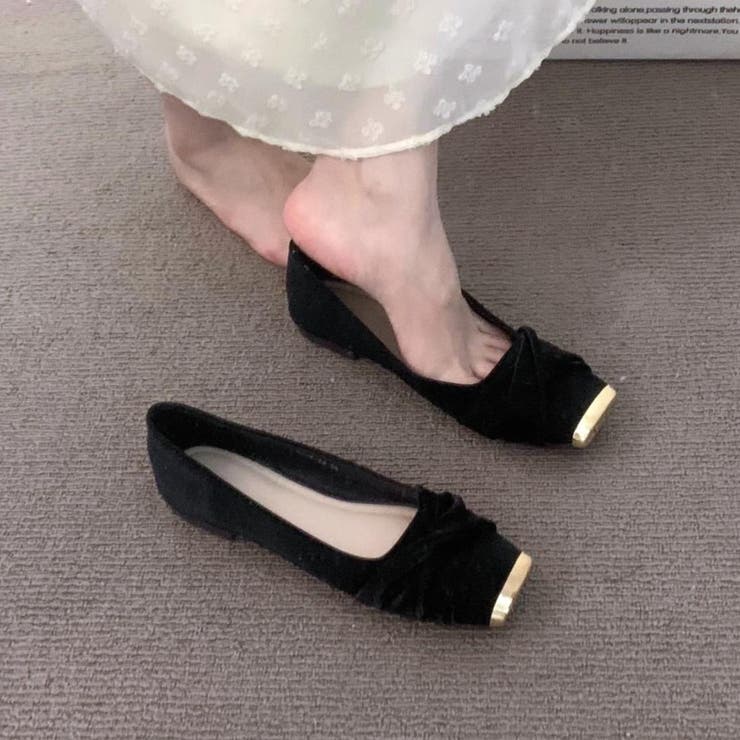 どんなスタイルにも映える上品フラットバレーシューズ 靴 上品 | maison de LATIR | 詳細画像2 