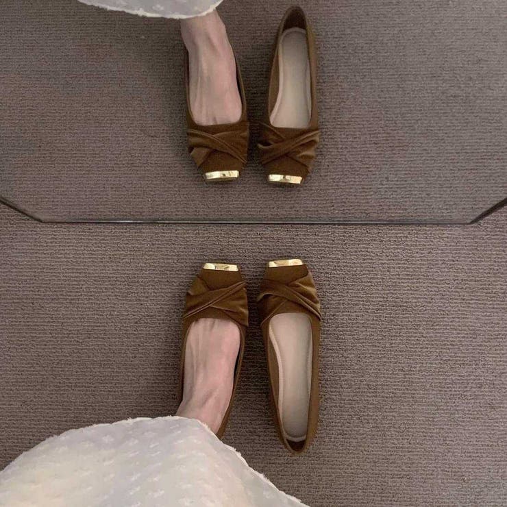 どんなスタイルにも映える上品フラットバレーシューズ 靴 上品 | maison de LATIR | 詳細画像13 