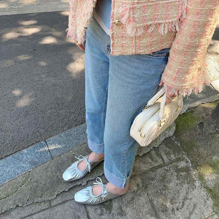 メタリックリボンサンダル サンダル フラットサンダル | maison de LATIR | 詳細画像3 