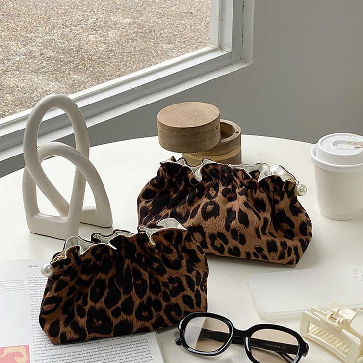 気分をあげる、大人かわいいアニマル柄収納ポーチ オフィス オフィスカジュアル | maison de LATIR | 詳細画像2 