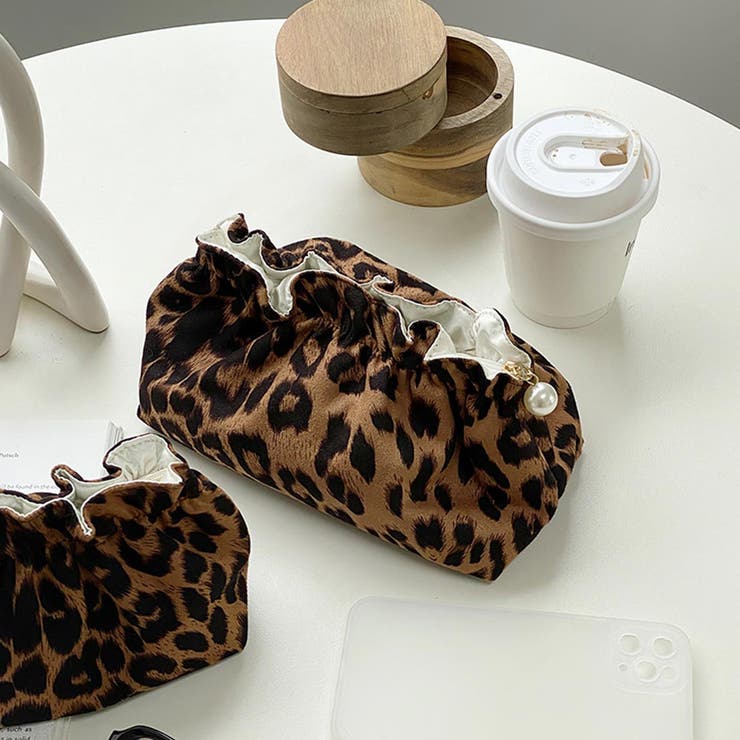 気分をあげる、大人かわいいアニマル柄収納ポーチ オフィス オフィスカジュアル | maison de LATIR | 詳細画像4 