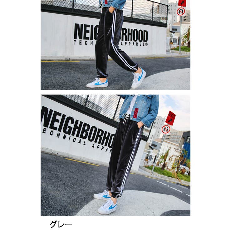 ベロアパンツ パンツ レディース ボトムス ロング 送料無料