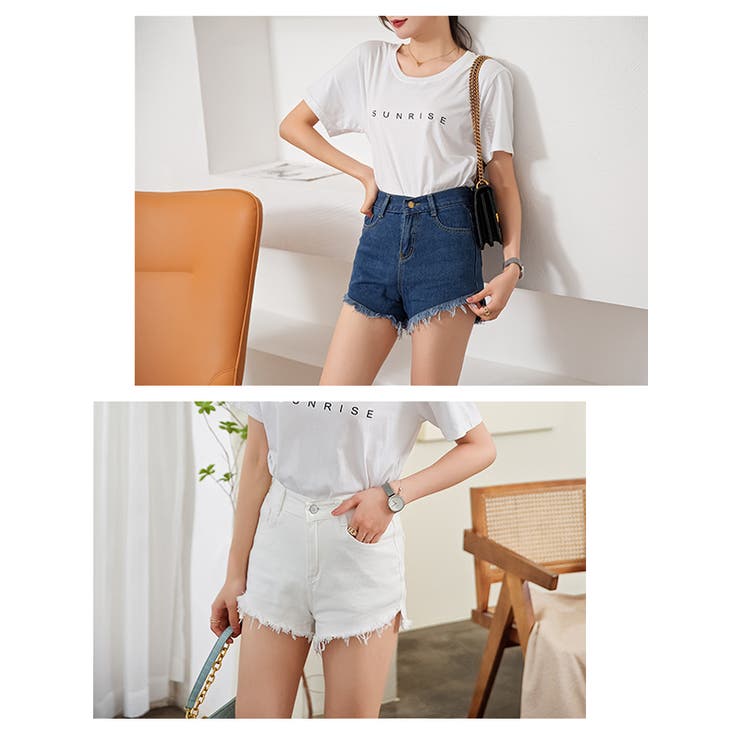 デニムショートパンツ デニムパンツ パンツ[品番：MSDL0001151