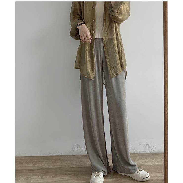 ラフパンツ ウエストゴム レディース[品番：MSDL0001687