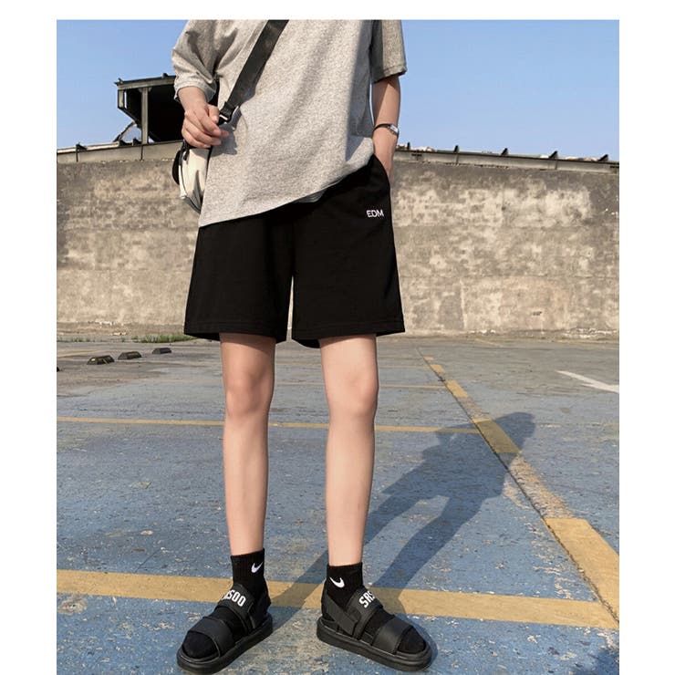 コットンハーフパンツ ウエストゴム イージーパンツ[品番