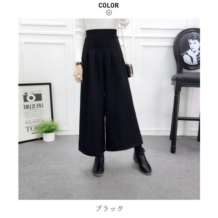 女性らしいハイウエストパンツ パンツ ハイウエスト | maison de LATIR | 詳細画像17 