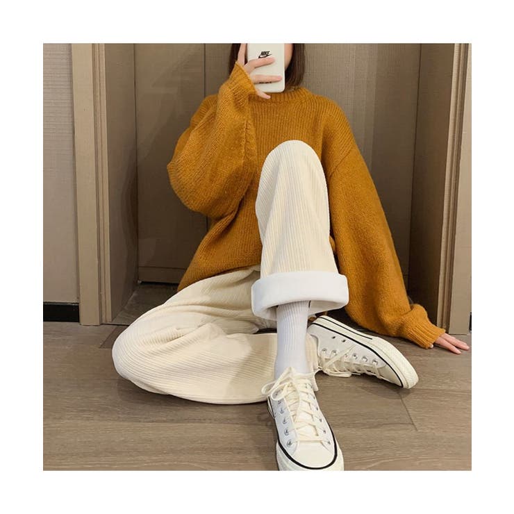 暖か可愛いコーデュロイパンツ ワイドパンツ イージーパンツ | maison de LATIR | 詳細画像4 